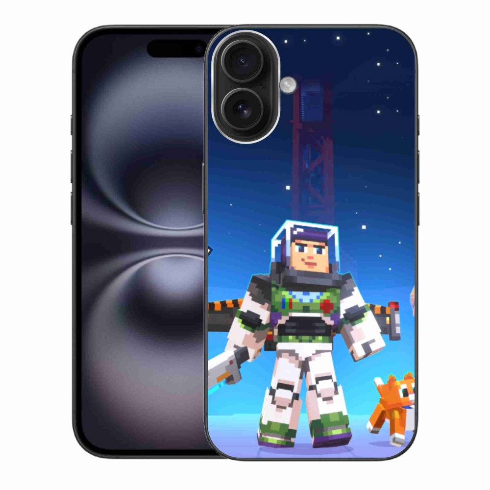 Gelový kryt mmCase na iPhone 16 Plus - minecraft 2