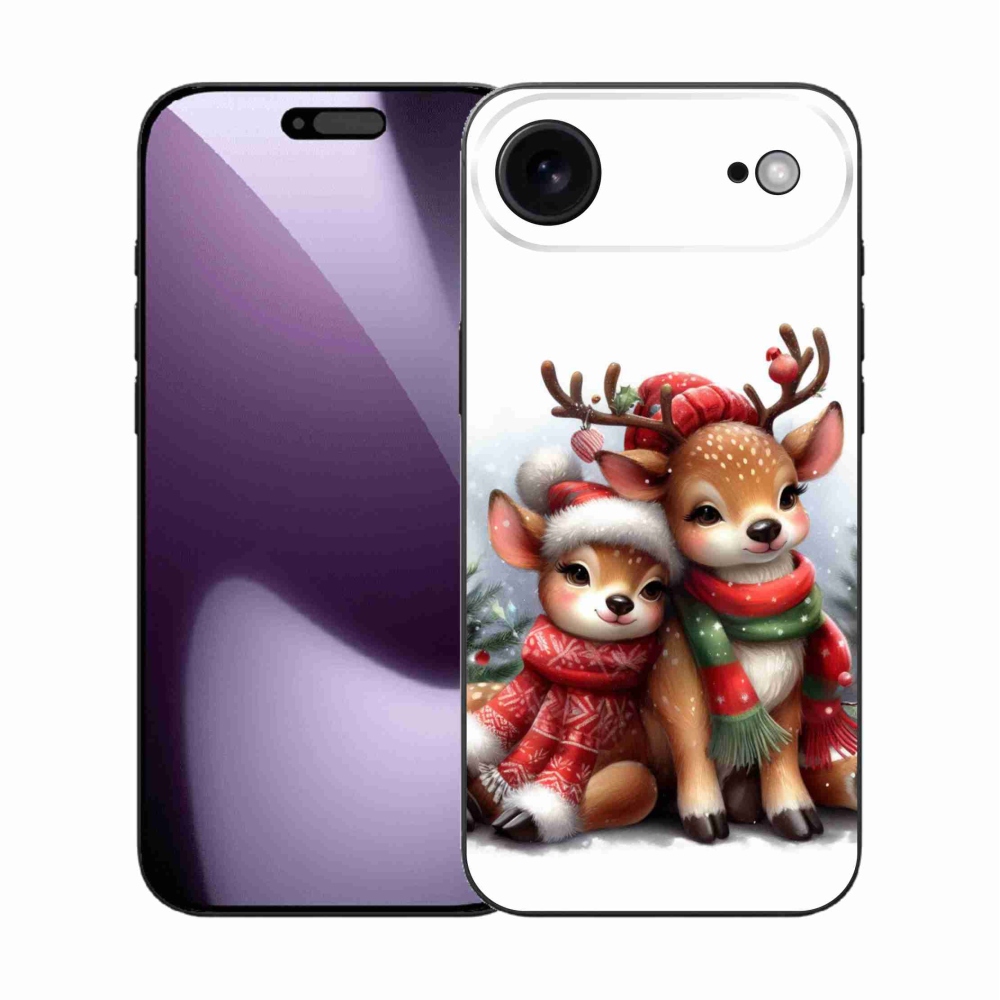 Gelový kryt mmCase na iPhone 17 Air - vánoční sobi
