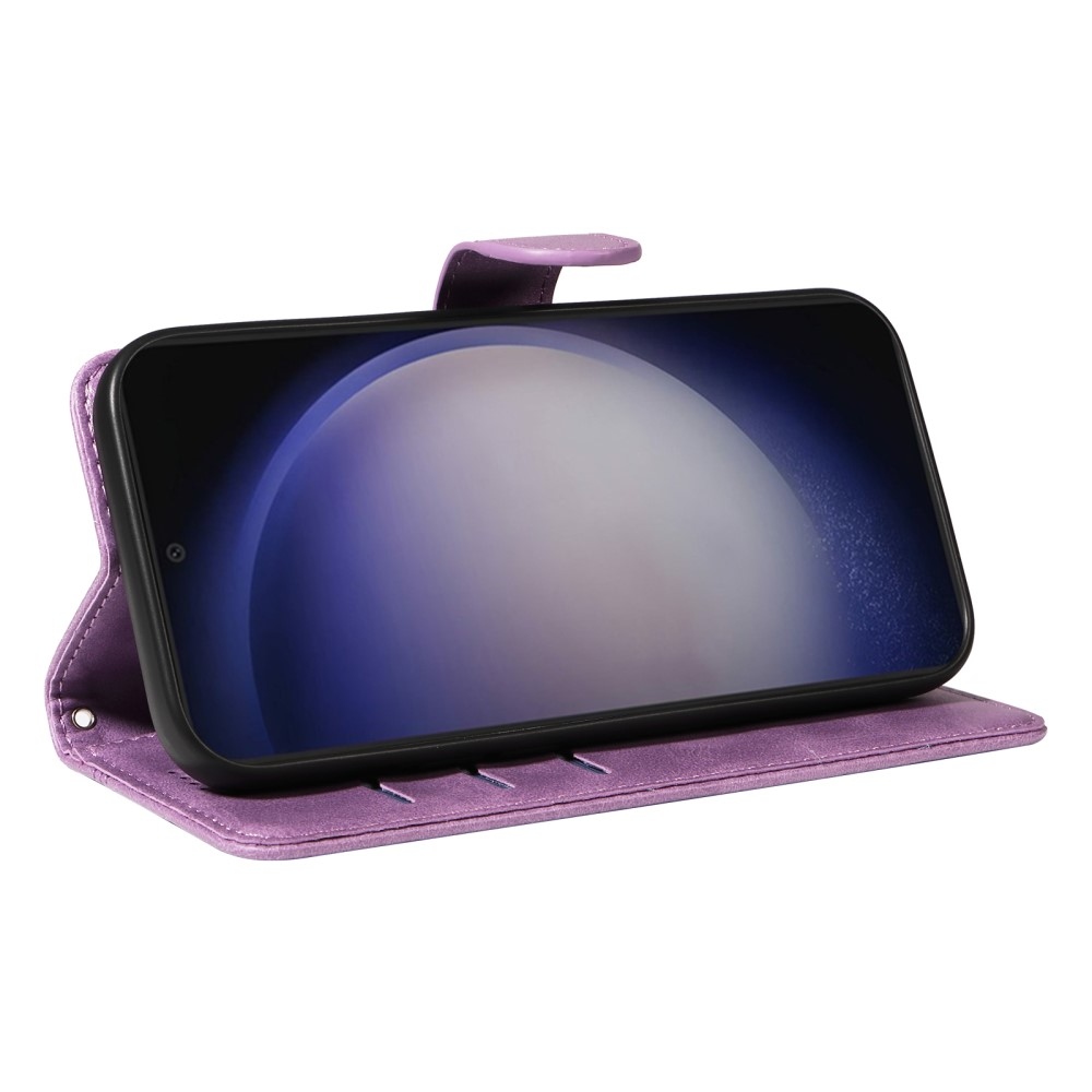 T-Shape knížkové pouzdro na Samsung Galaxy S24+/S25+ - světlefialové