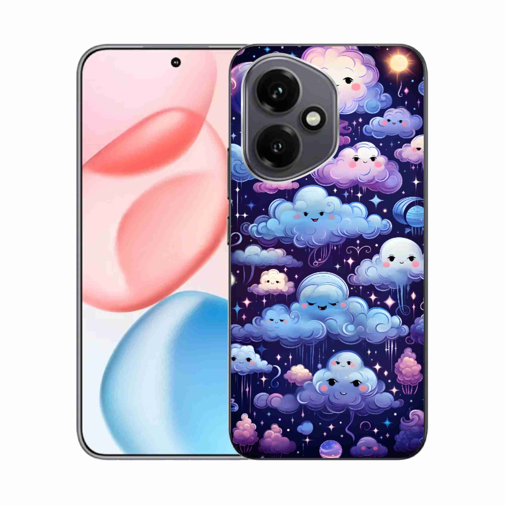 Gelový kryt mmCase na Honor 400 - mráčky