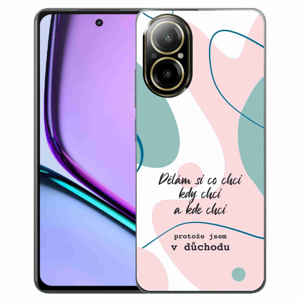 Gelový kryt mmCase na Realme C67 - vtipný text 10 bílé pozadí