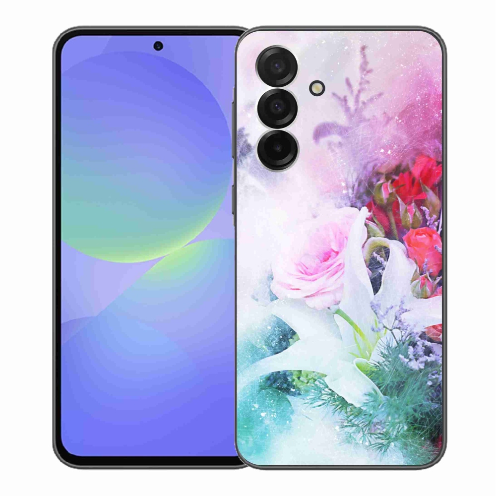 Gelový kryt mmCase na Samsung Galaxy A36 5G - květiny 4
