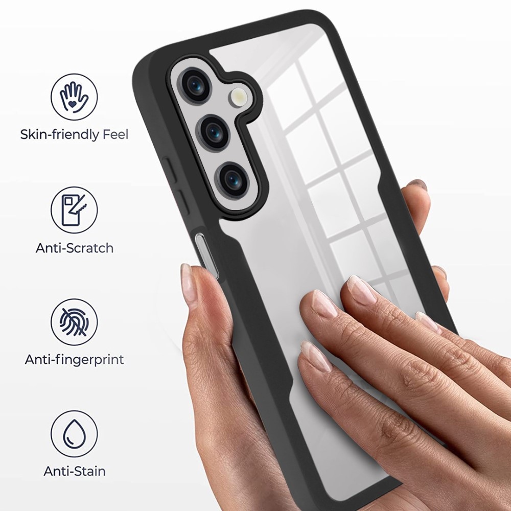 Acryl gelový obal s rámečkem pro ochranou displeje na Samsung Galaxy A26 5G - černý