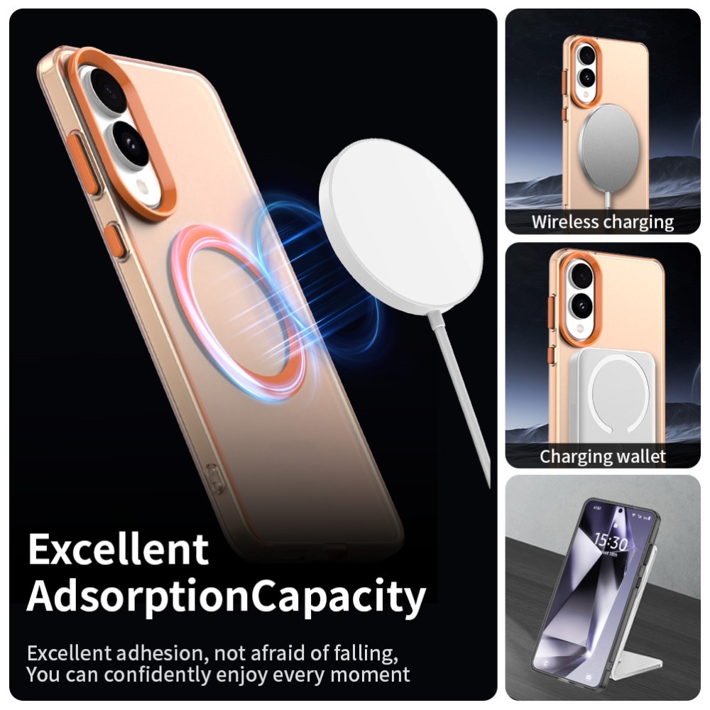 Candy gelový obal s MagSafe na Samsung Galaxy S25 Edge - oranžový