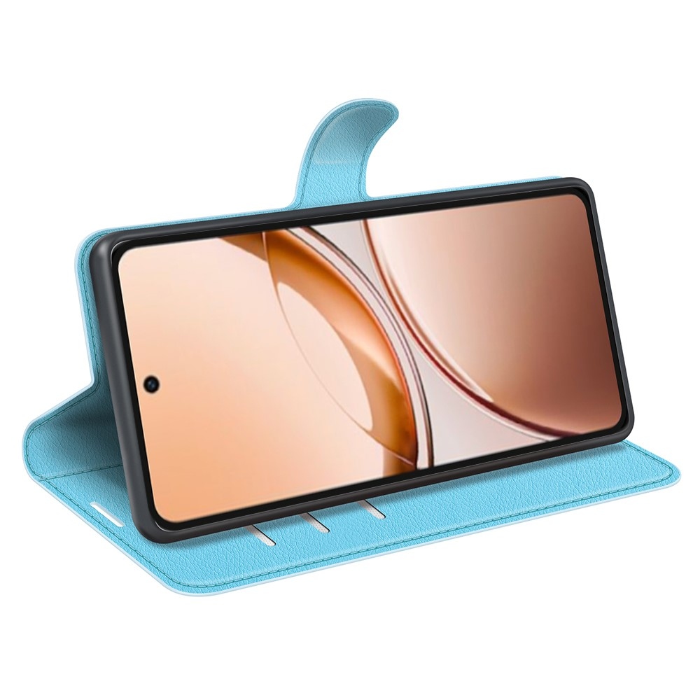Litchi knížkové pouzdro na Vivo V50 Lite 4G/5G - modré