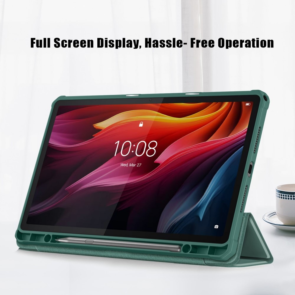 Case chytré zavírací pouzdro na tablet Lenovo Tab K11 Plus - zelené