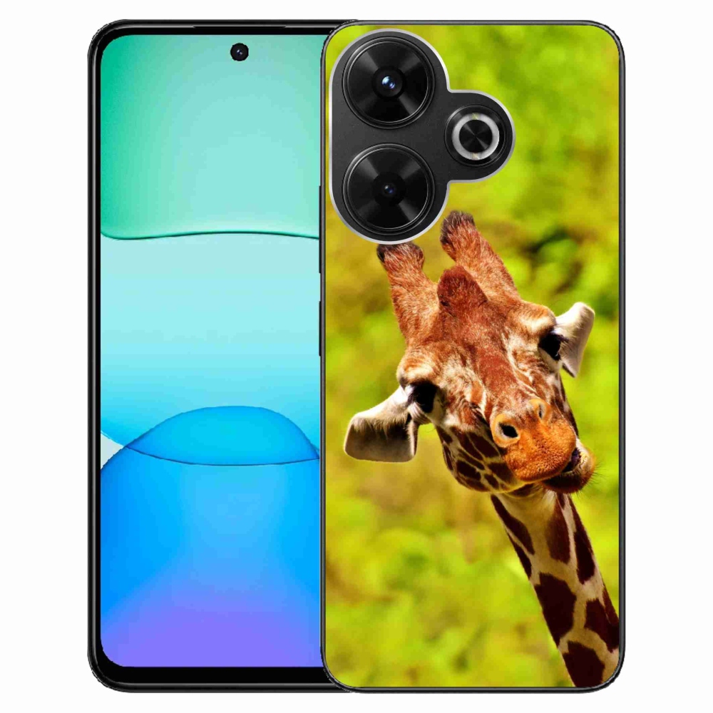 Gelový kryt mmCase na Xiaomi Redmi 13 4G/Poco M6 4G - žirafa