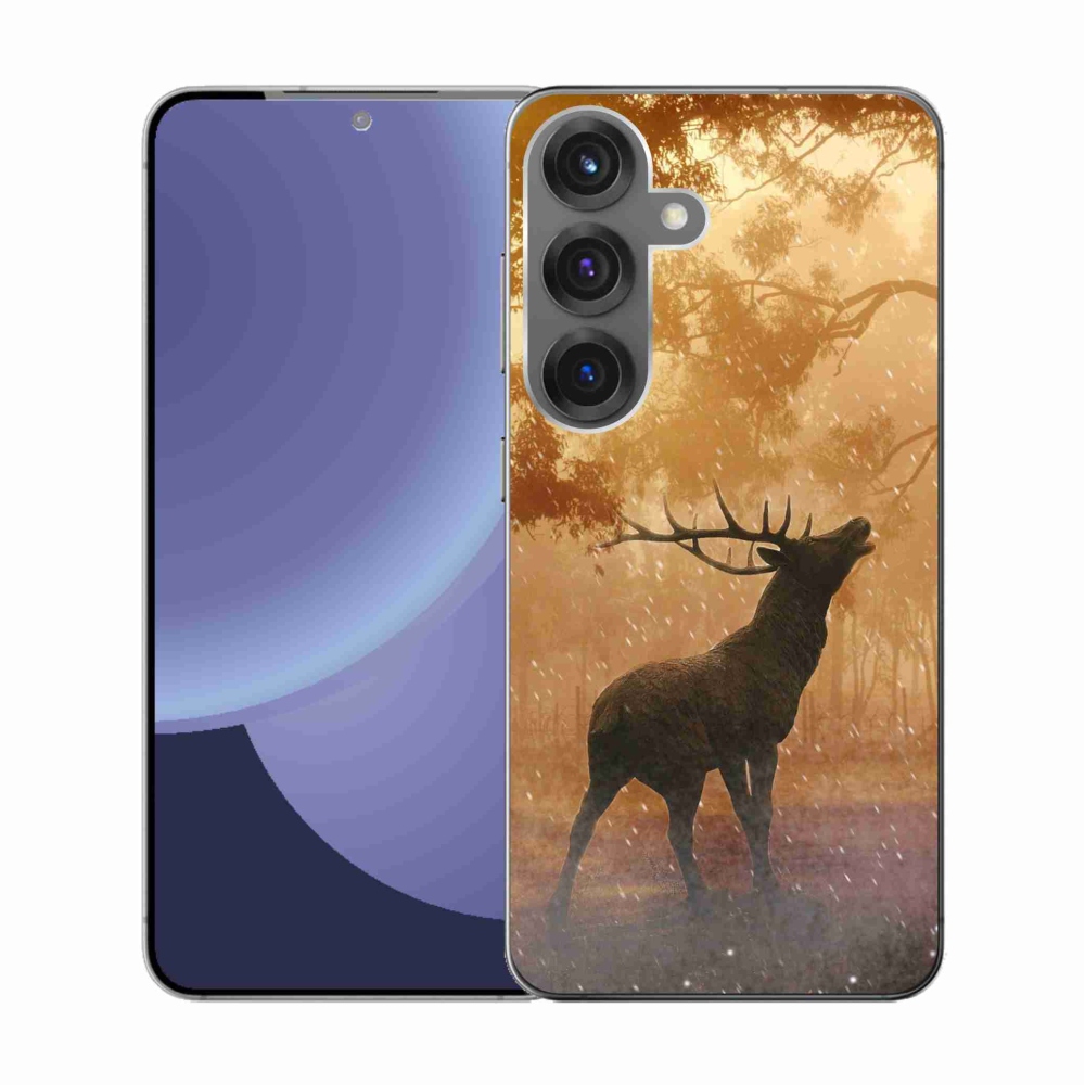 Gelový kryt mmCase na Samsung Galaxy S25 - jelen v říji