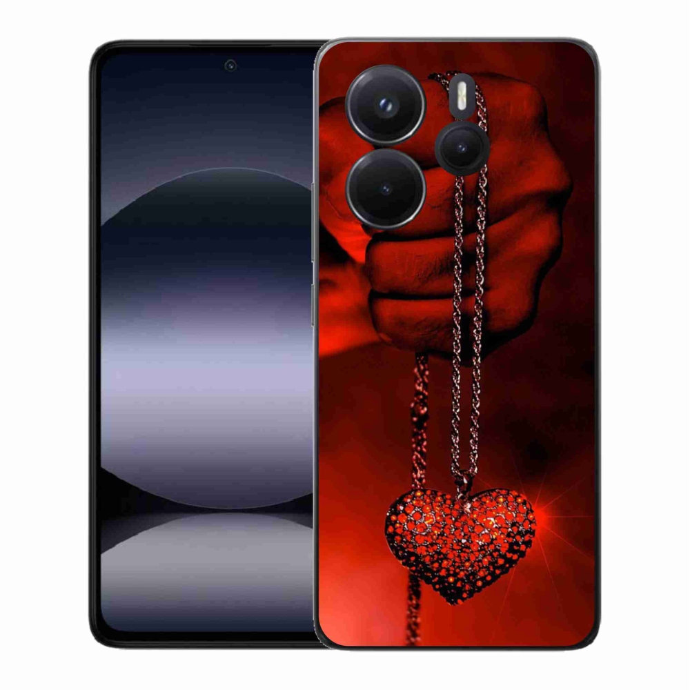 Gelový kryt mmCase na Xiaomi Redmi Note 14 - náhrdelník