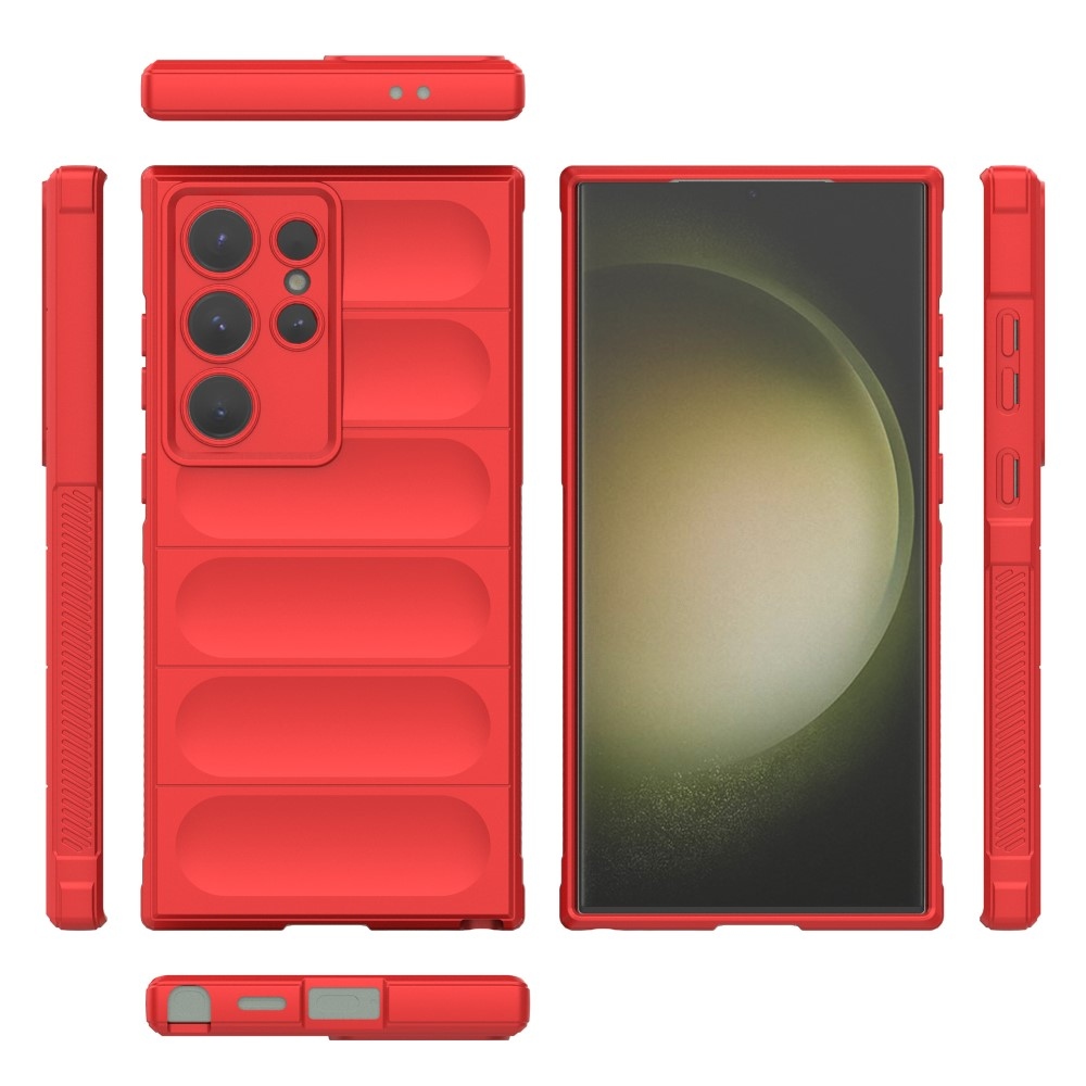 Rugg odolný gelový obal na Samsung Galaxy S24 Ultra - červený