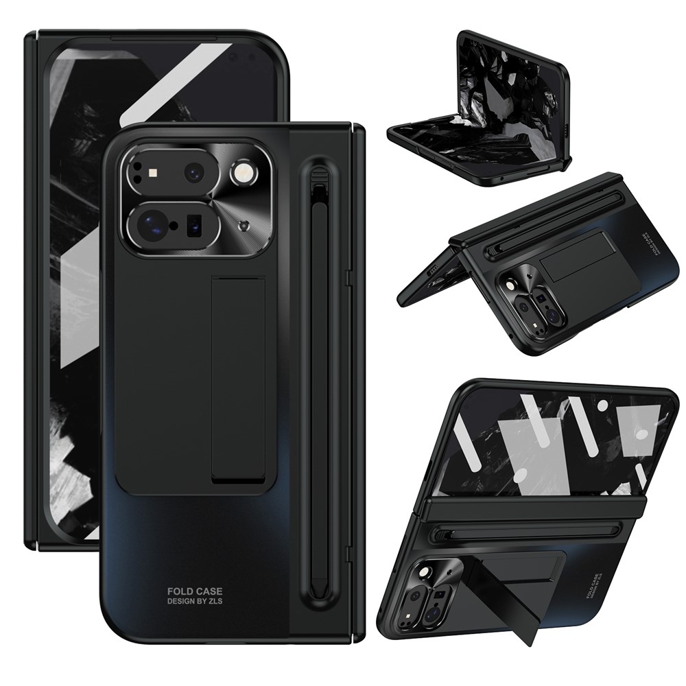 Hinge plastový kryt se stylusem a ochranou displeje na Google Pixel 10 Pro Fold - černý