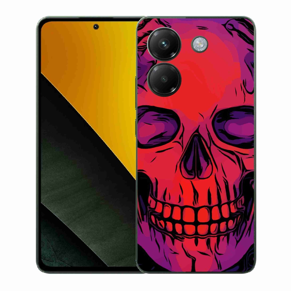 Gelový kryt mmCase na Xiaomi Poco M7 Pro 5G - lebka