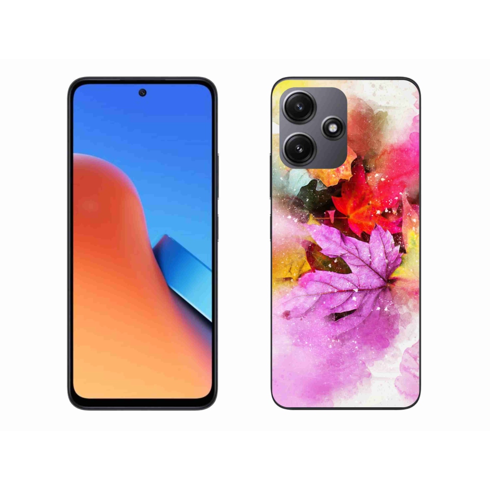 Gelový kryt mmCase na Xiaomi Redmi 12 5G - barevné listy