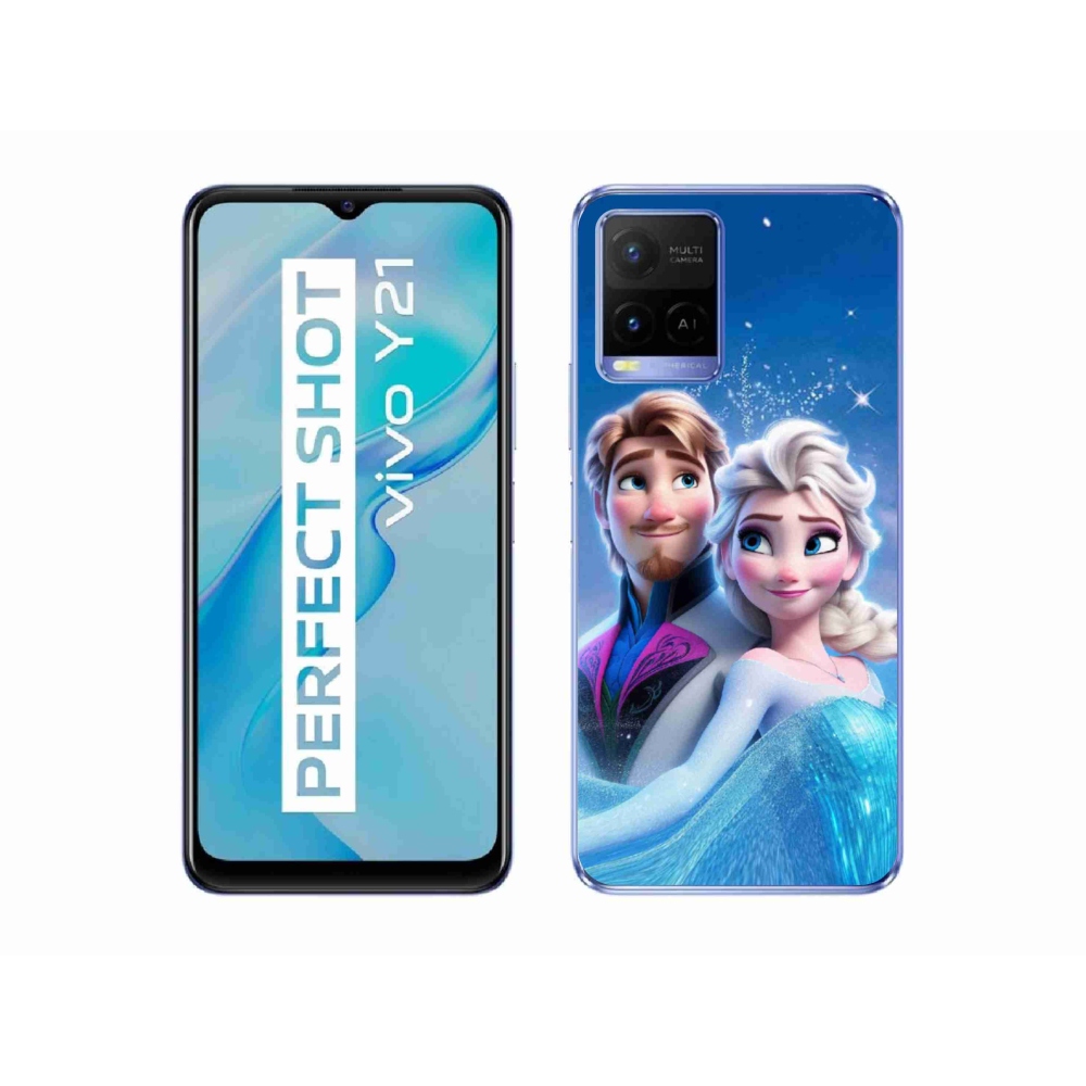 Gelový kryt mmCase na Vivo Y21/Y21s/Y33s - ledové království 1