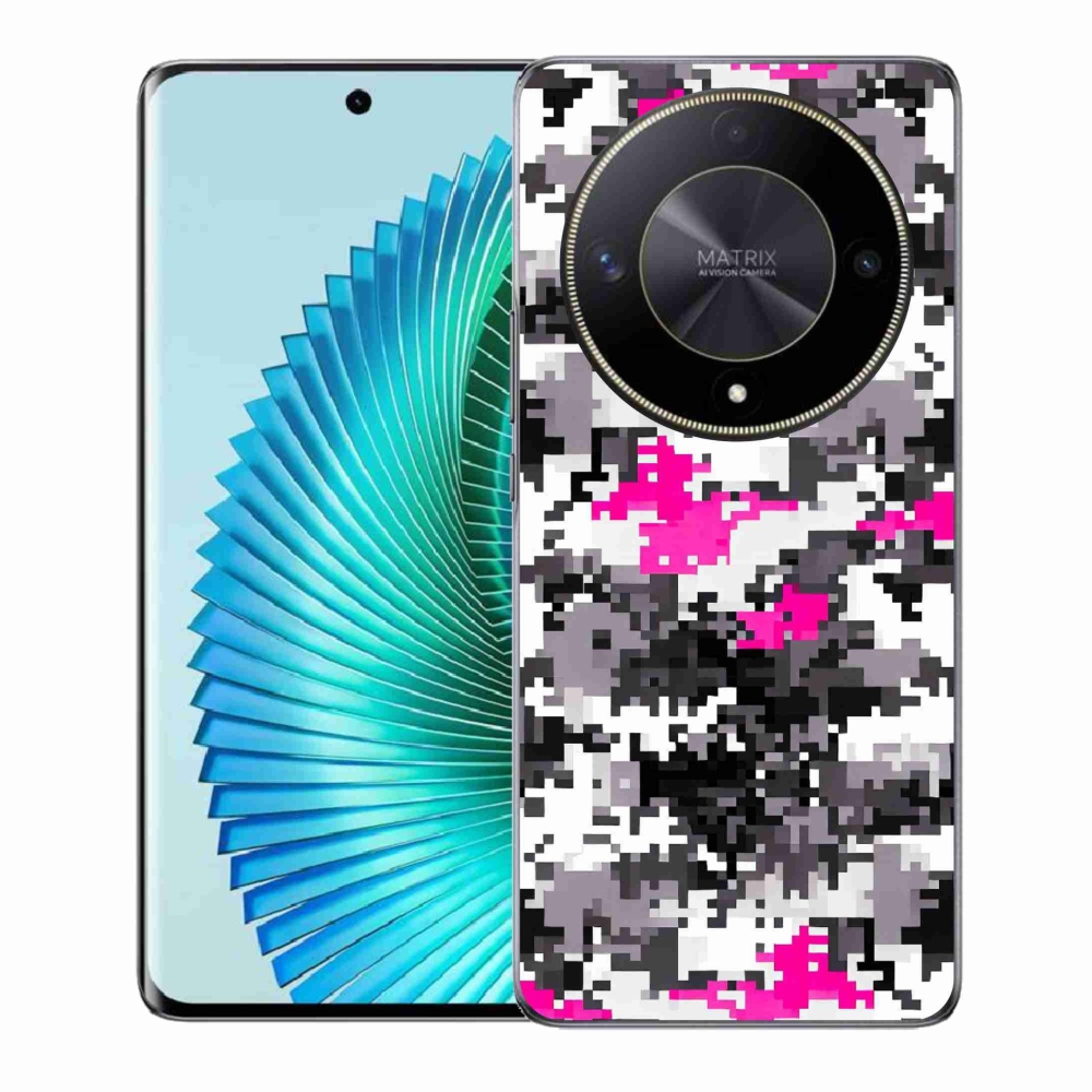 Gelový kryt mmCase na Honor Magic 6 Lite 5G - maskáčový vzor 4