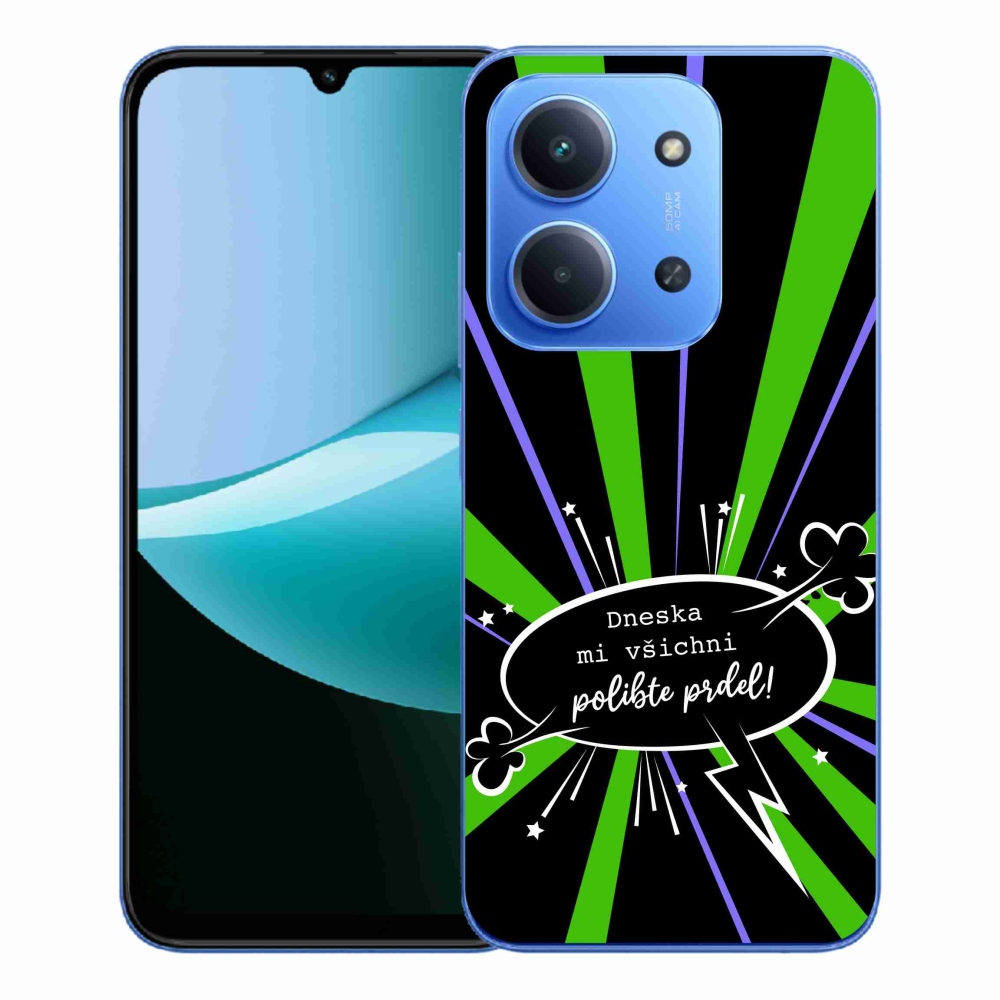 Gelový kryt mmCase na Xiaomi Redmi 15C 4G/5G (173mm) - vtipný text 15 černé pozadí