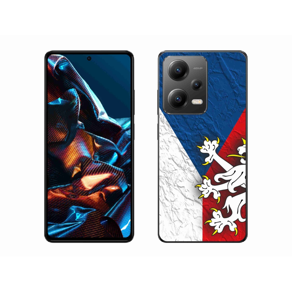 Gelový kryt mmCase na Xiaomi Redmi Note 12 Pro 5G - česká vlajka 1