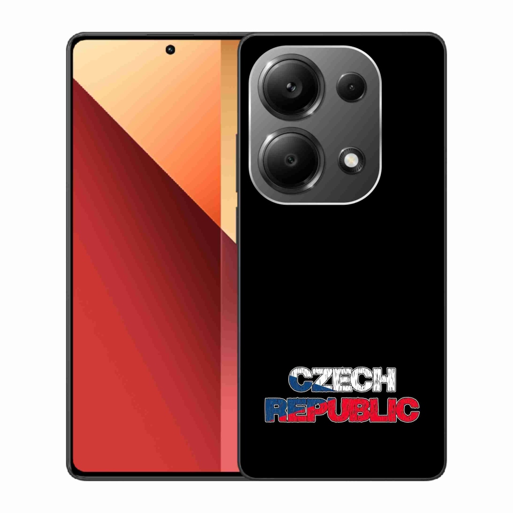 Gelový kryt mmCase na Xiaomi Redmi Note 13 Pro 4G/Poco M6 Pro  - Czech Republic černé pozadí