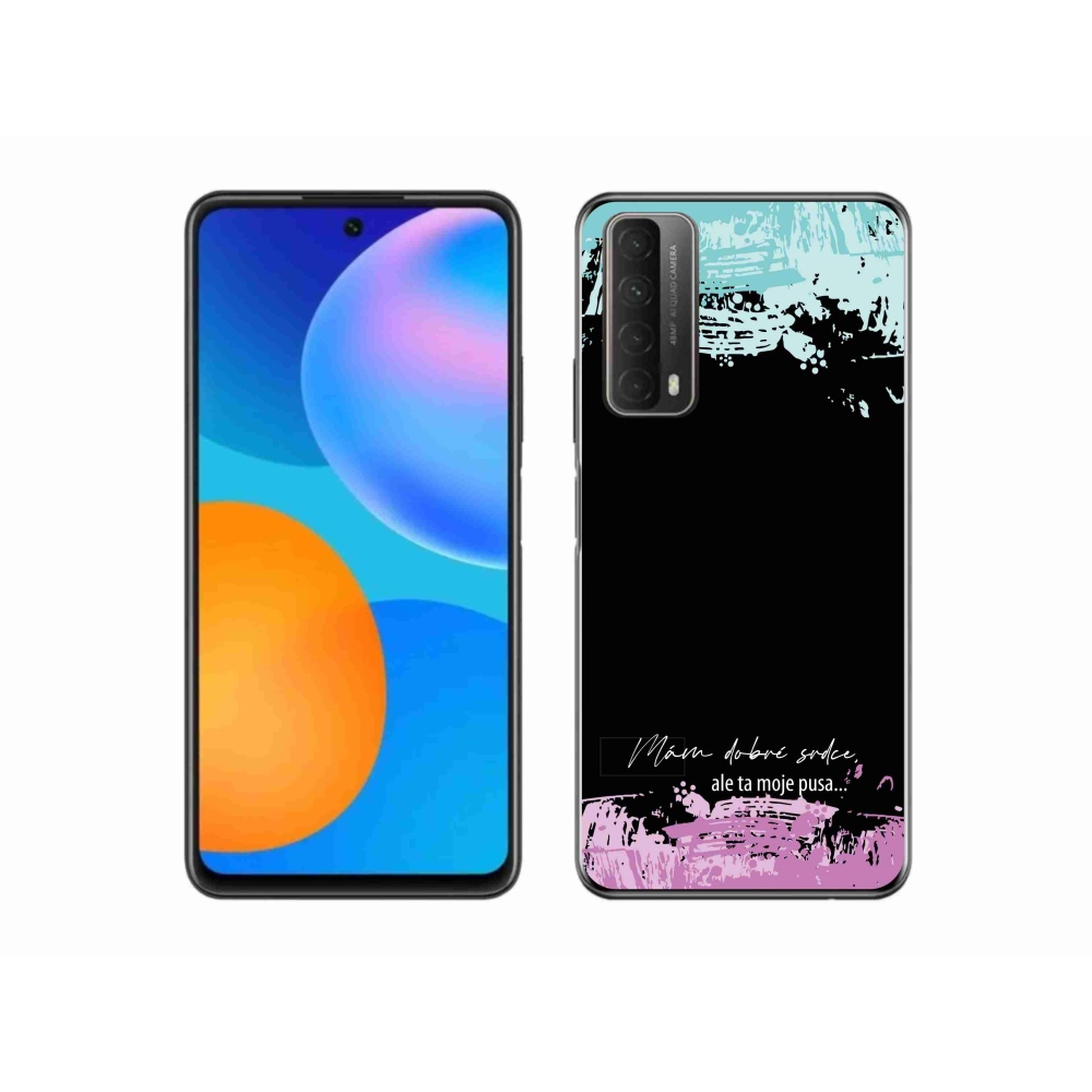 Gelový kryt mmCase na Huawei P Smart (2021) - vtipný text 3 černé pozadí