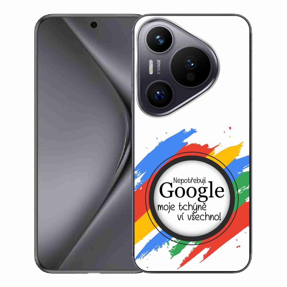 Gelový kryt mmCase na Huawei Pura 70 Pro - tchýně ví všechno bílé pozadí