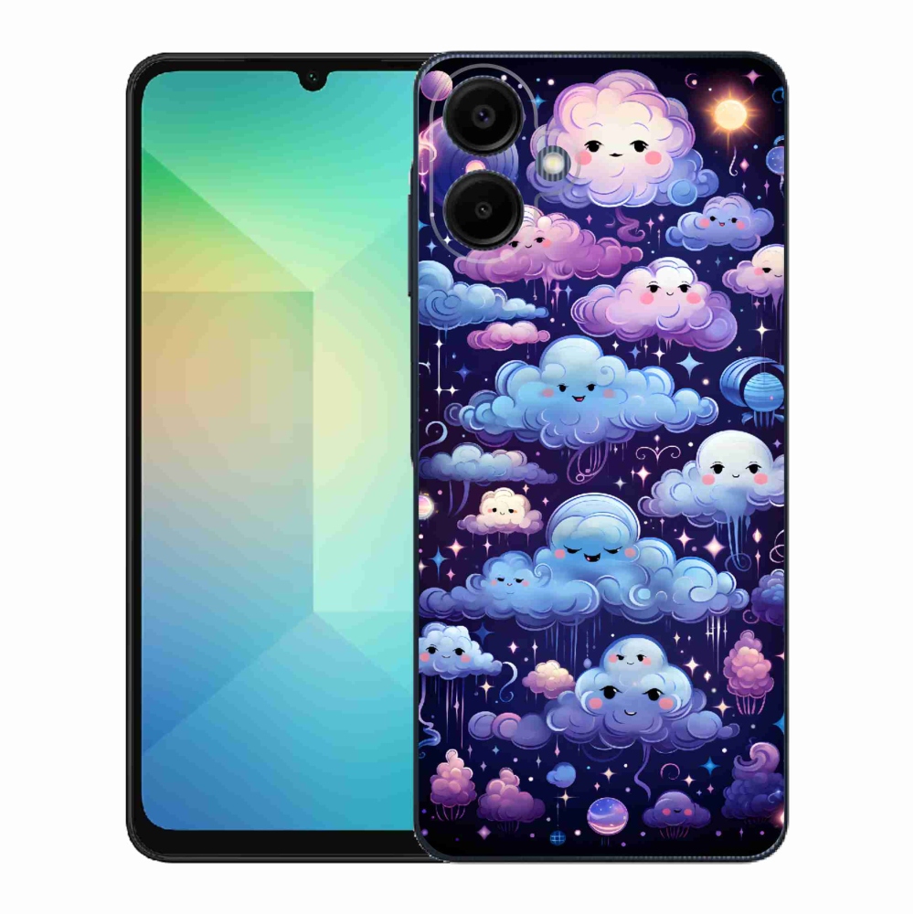 Gelový kryt mmCase na Samsung Galaxy A06 4G - mráčky
