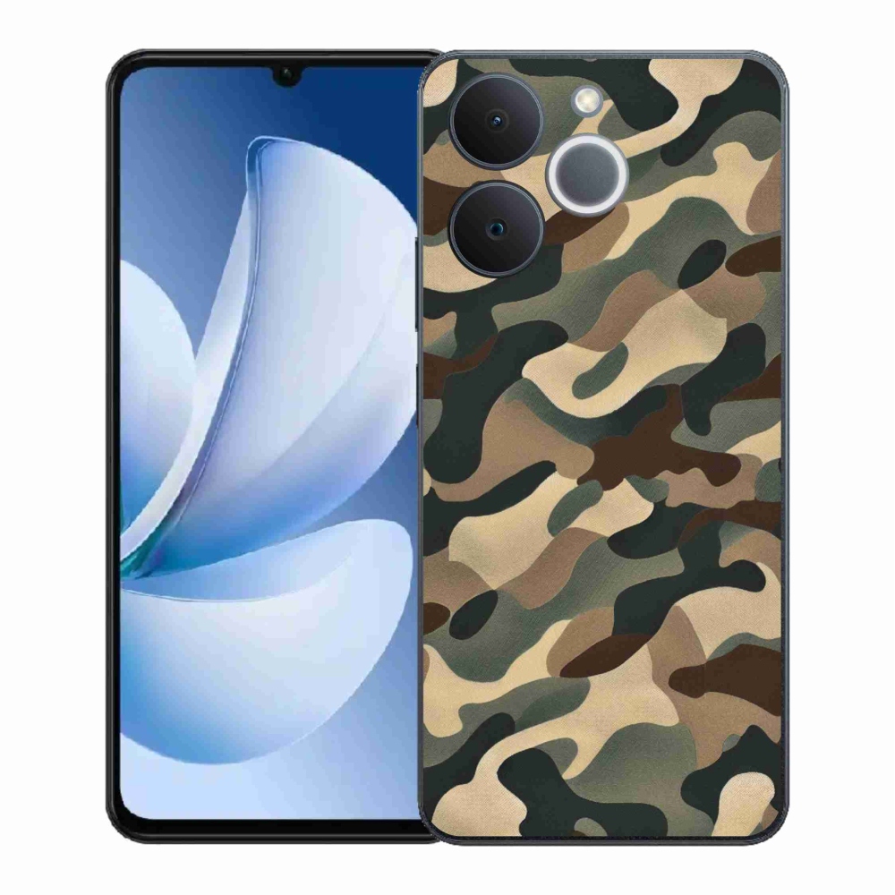 Gelový kryt mmCase na Realme Note 70T - maskáčový vzor 11