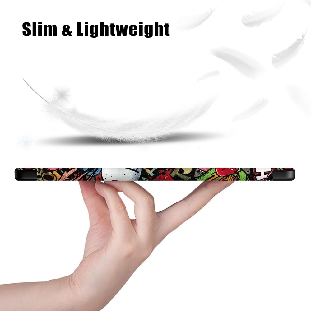 Patte chytré zavírací pouzdro na tablet Lenovo Tab P12 - graffiti