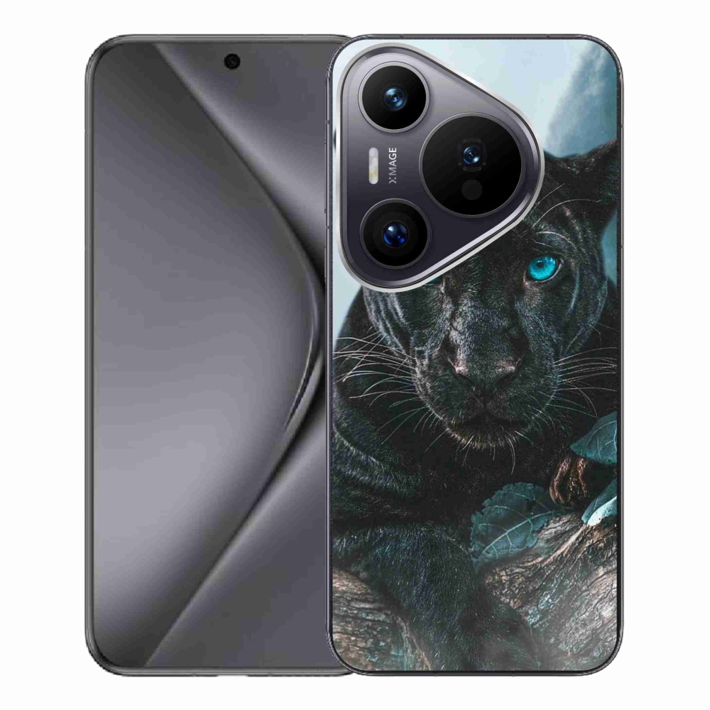 Gelový kryt mmCase na Huawei Pura 70 Pro - černý panter