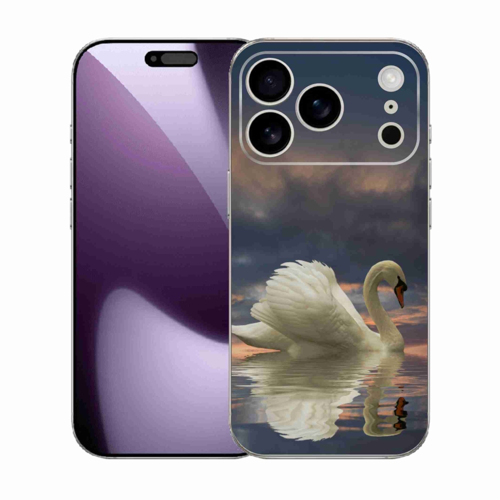 Gelový kryt mmCase na iPhone 17 Pro - labuť