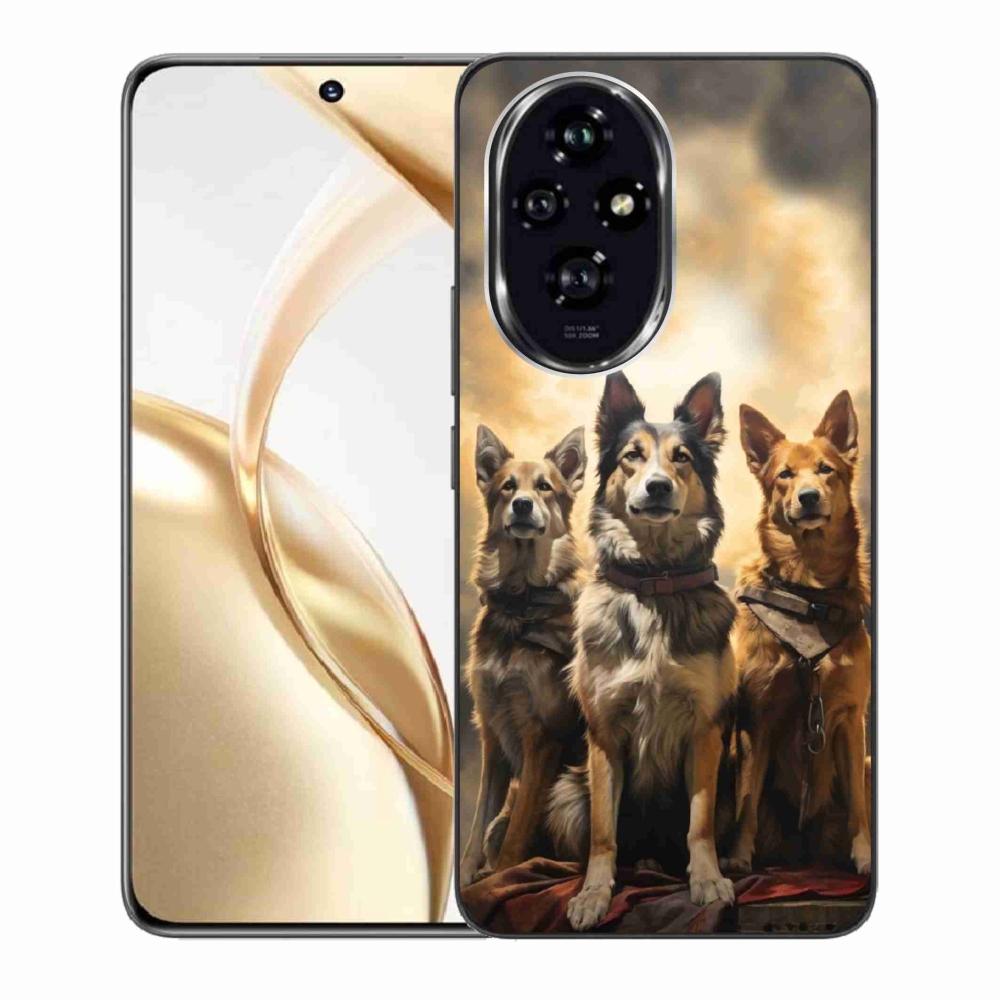 Gelový kryt mmCase na Honor 200 5G - tři psi