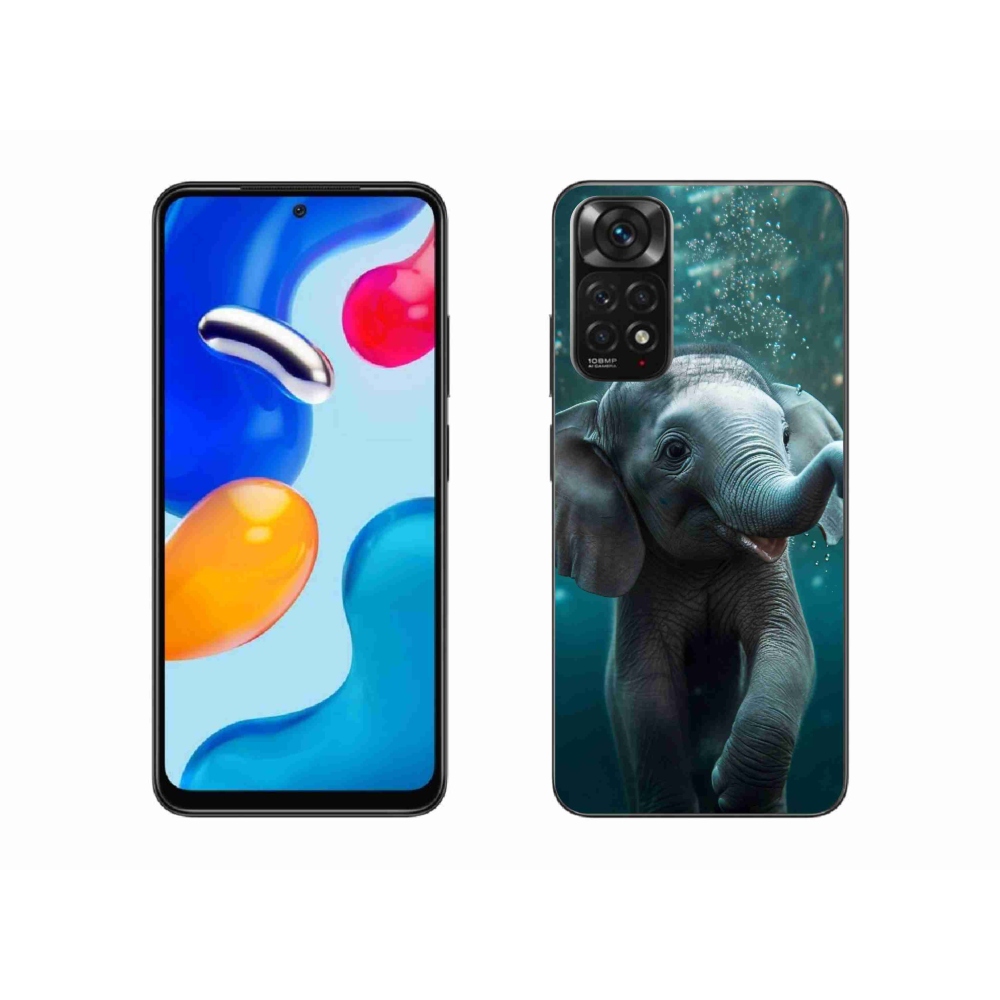 Gelový kryt mmCase na Xiaomi Redmi Note 11S 4G - slůně pod vodou