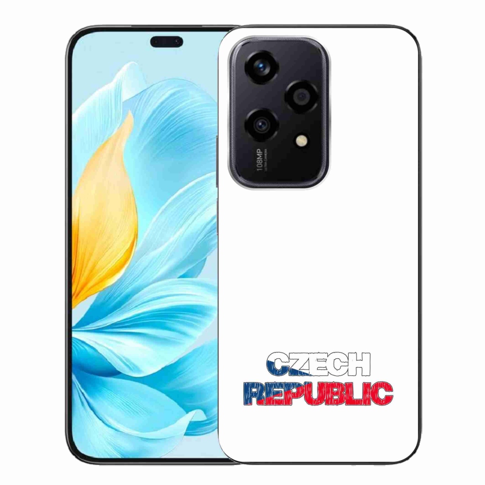 Gelový kryt mmCase na Honor 200 Lite 5G - Czech Republic bílé pozadí