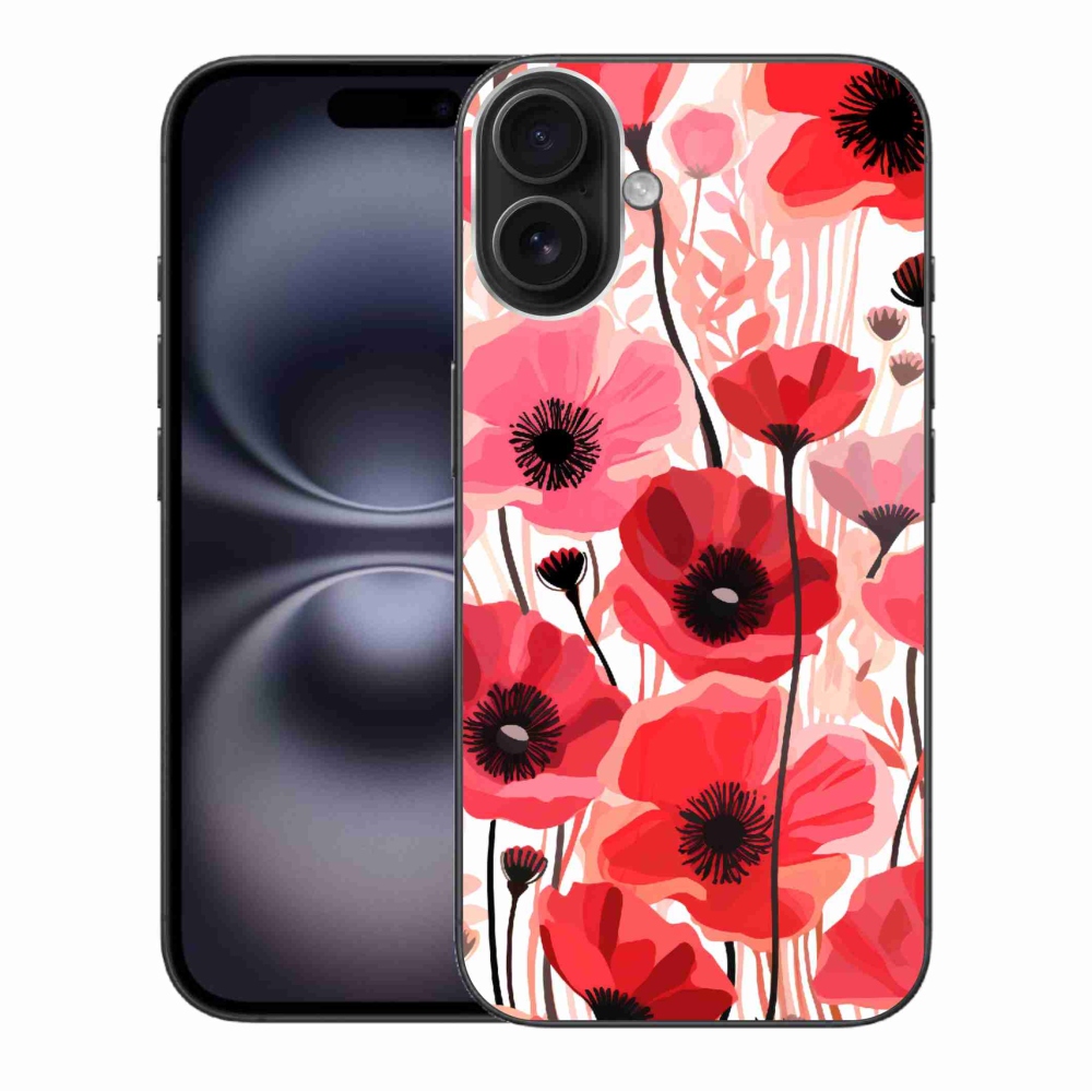 Gelový kryt mmCase na iPhone 16 Plus - vlčí mák 1