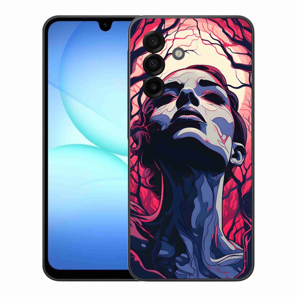 Gelový kryt mmCase na Samsung Galaxy A17 5G - abstraktní obličej