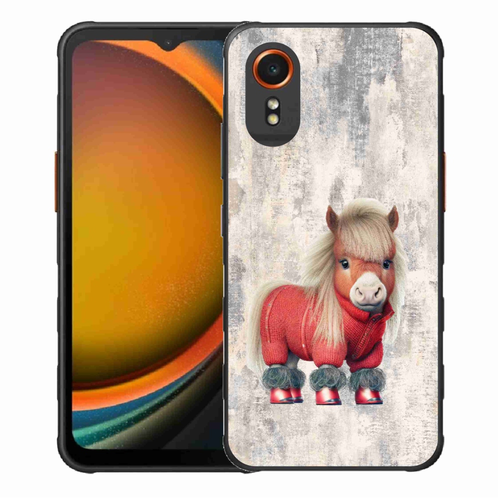 Gelový kryt mmCase na Samsung Galaxy Xcover 7 - poník ve svetru