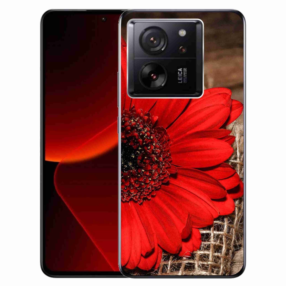 Gelový kryt mmCase na Xiaomi 13T/13T Pro - gerbera