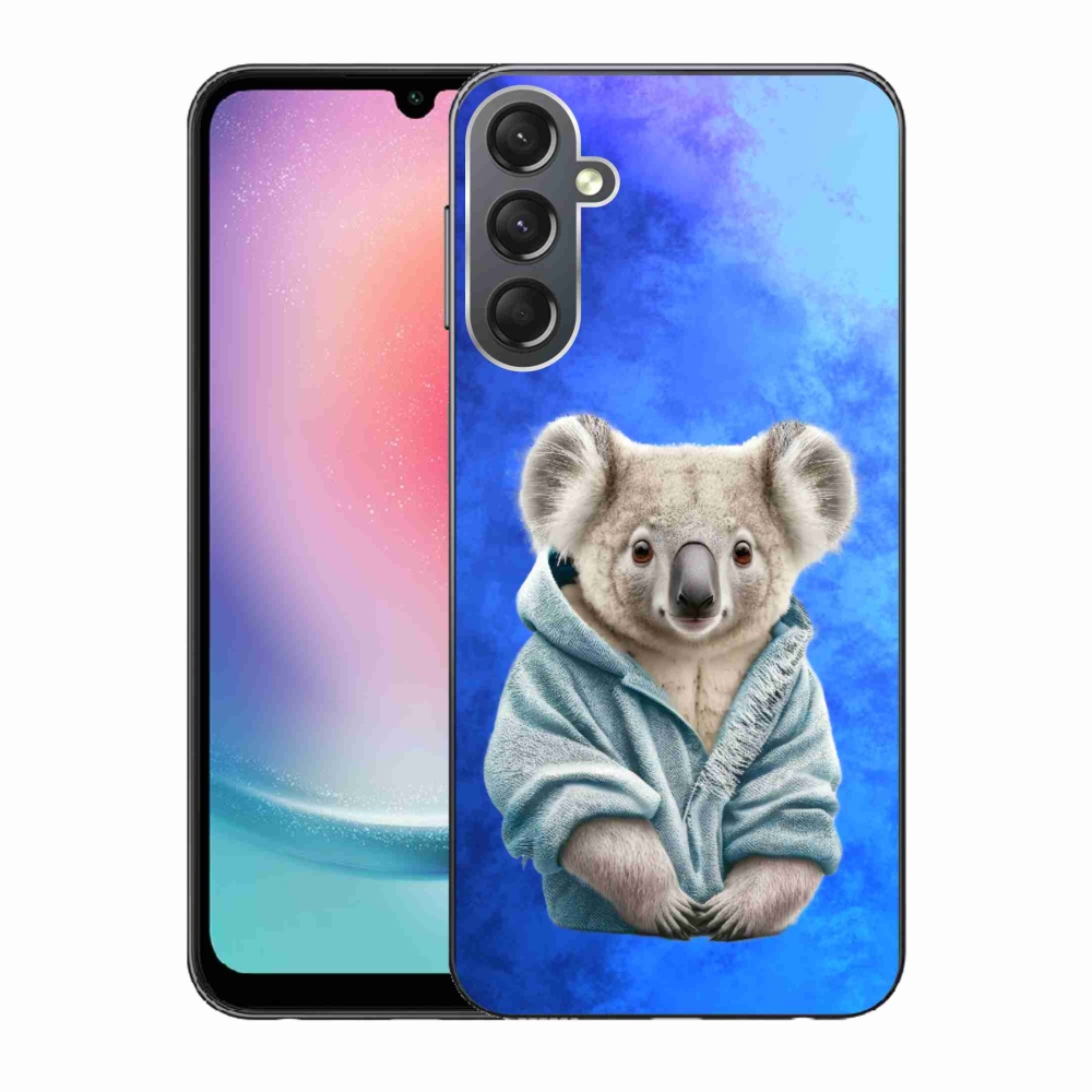 Gelový kryt mmCase na Samsung Galaxy A24 - koala ve svetru