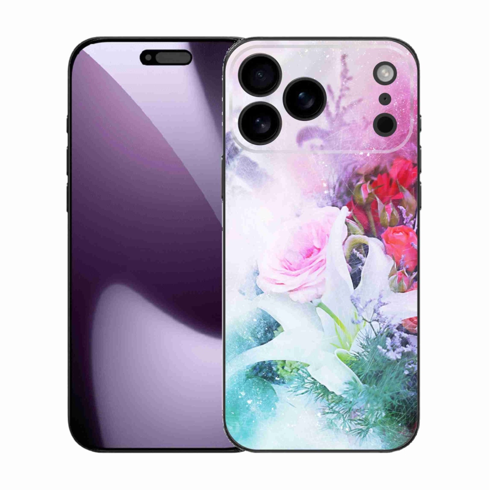 Gelový kryt mmCase na iPhone 17 Pro Max - květiny 4