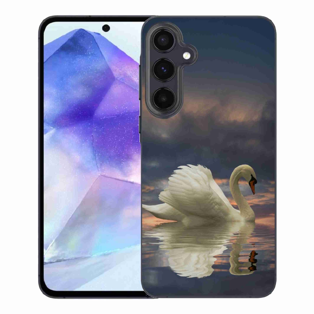 Gelový kryt mmCase na Samsung Galaxy A55 5G - labuť