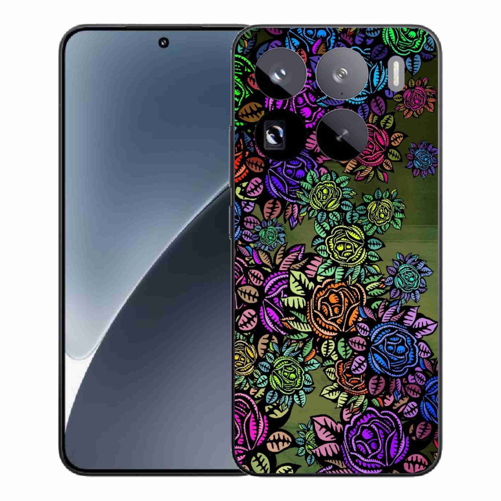 Gelový kryt mmCase na Xiaomi 15 Pro - květiny 6