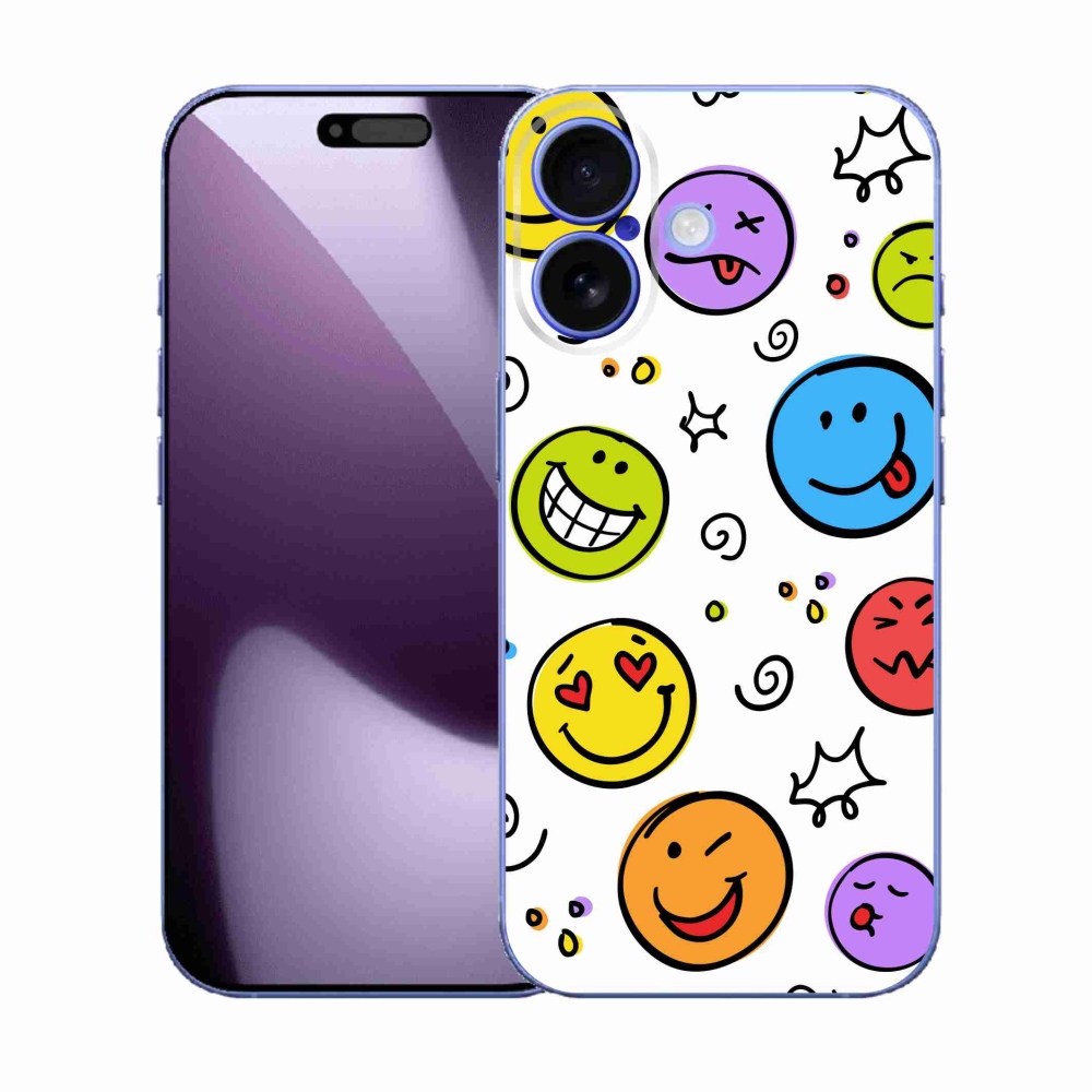 Gelový kryt mmCase na iPhone 17 - smajlíci