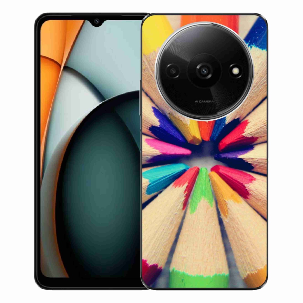 Gelový kryt mmCase na Xiaomi Redmi A3 - pastelky 