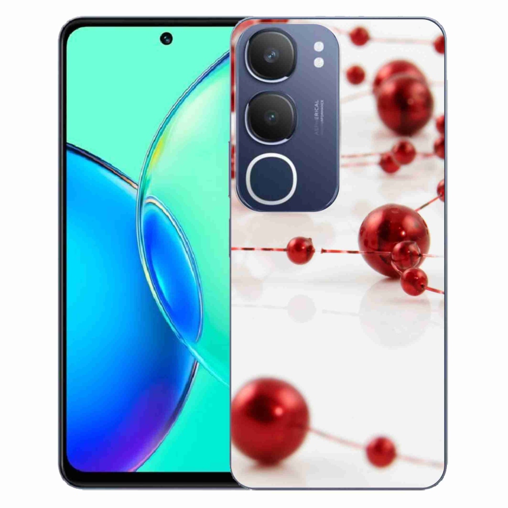 Gelový kryt mmCase na Vivo Y19s - vánoční řetěz