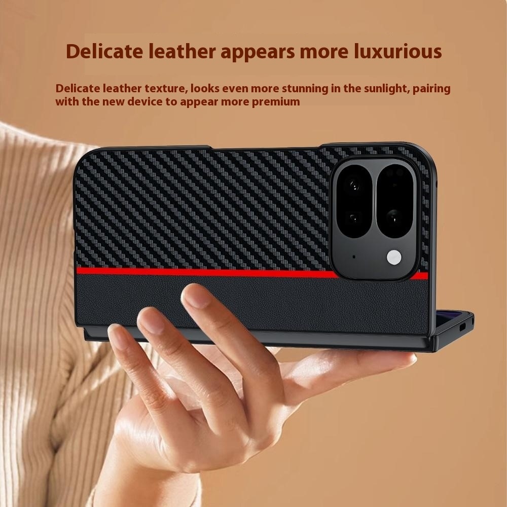 Carbone plastový kryt na mobil Google Pixel 10 Pro Fold - červený