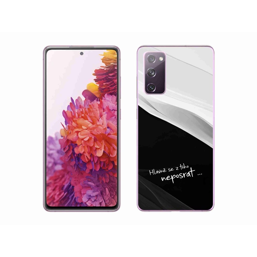 Gelový kryt mmCase na Samsung Galaxy S20 FE - vtipný text 13 černobílé pozadí