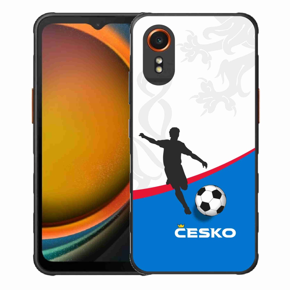 Gelový kryt mmCase na Samsung Galaxy Xcover 7 - fotbal Česko 1