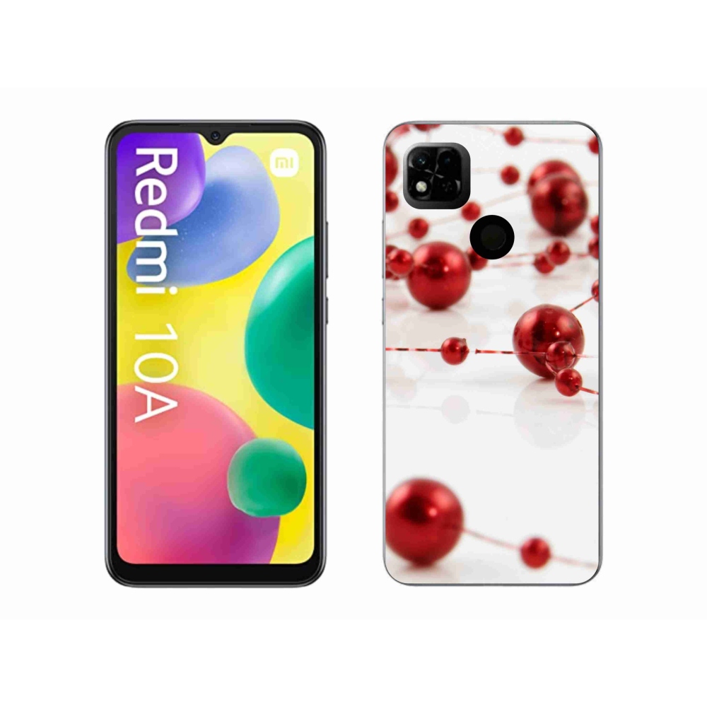 Gelový kryt mmCase na Xiaomi Redmi 10A - vánoční řetěz