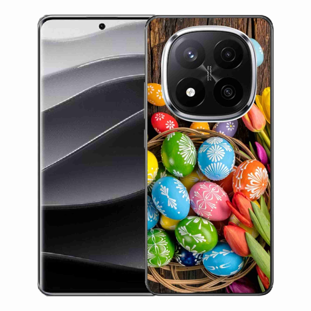 Gelový kryt mmCase na Xiaomi Redmi Note 14 Pro+ 5G - velikonoční vajíčka