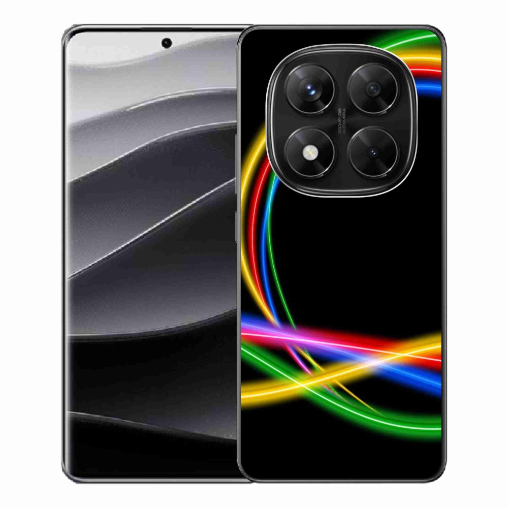 Gelový kryt mmCase na Xiaomi Redmi Note 14 Pro 5G/Poco X7 5G - neonové kruhy