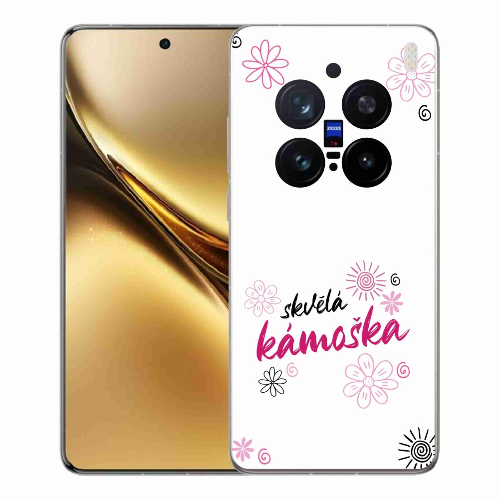 Gelový kryt mmCase na Vivo X200 Pro 5G - skvělá kámoška bílé pozadí